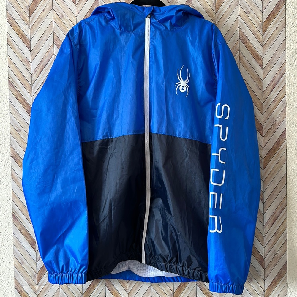 Spyder Men's Blue and Black Jacket